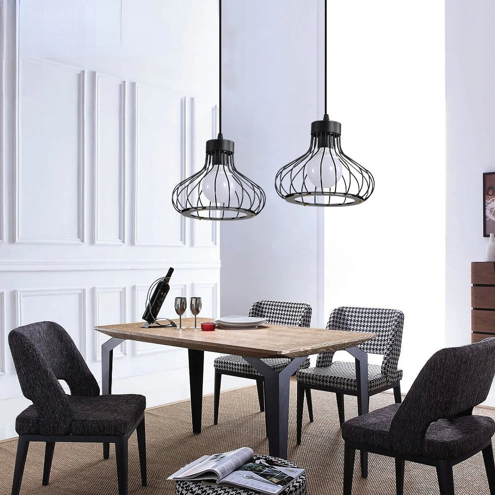 MetalLuxe Moderne Pendelleuchte aus Metall | Elegantes Design | Dimmbar | Perfekte Beleuchtung für Esszimmer und Küche