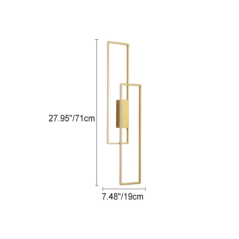 Lineva LED Wandleuchte | Minimalistisches Rechteckdesign | Silikon & Eisen | Wohnraumbeleuchtung