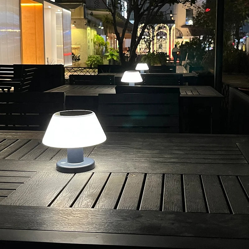 SunLuxe Kabellose Solar-Tischlampe | Outdoor & Indoor Beleuchtung | Energieeffizient | Witterungsbeständig