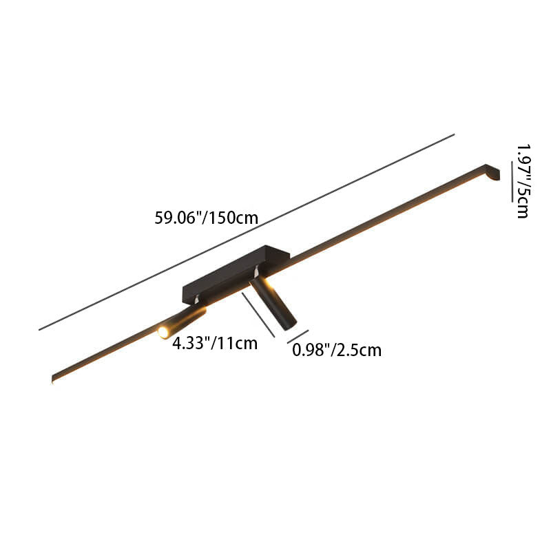 LumiTrack Nordic LED Deckenleuchte | Minimalistisches Design | Spotlights auf Acrylbasis | Modern & Energieeffizient