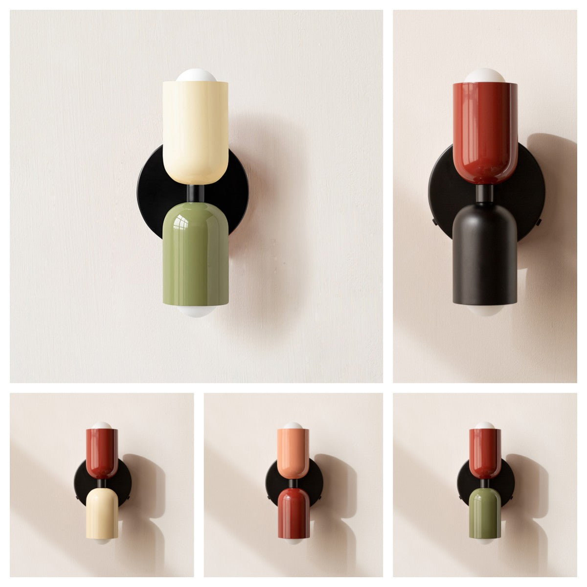 RetroTwine Doppelkopf Wandleuchte | Vintage Design | Kreative Home Deco Beleuchtung