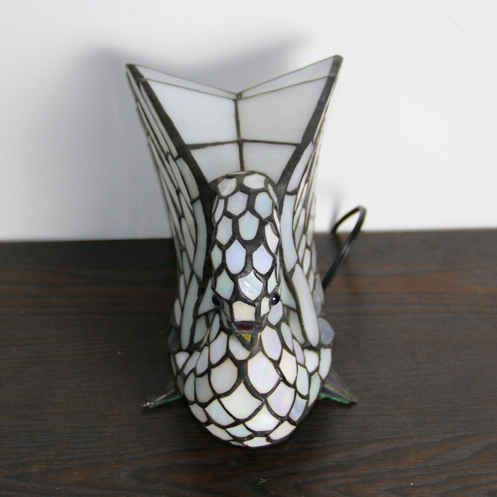 GlasVivo Tiermotive Tischlampe | Buntglas | Kreative Tiffany Deko | LED 1-Flammig