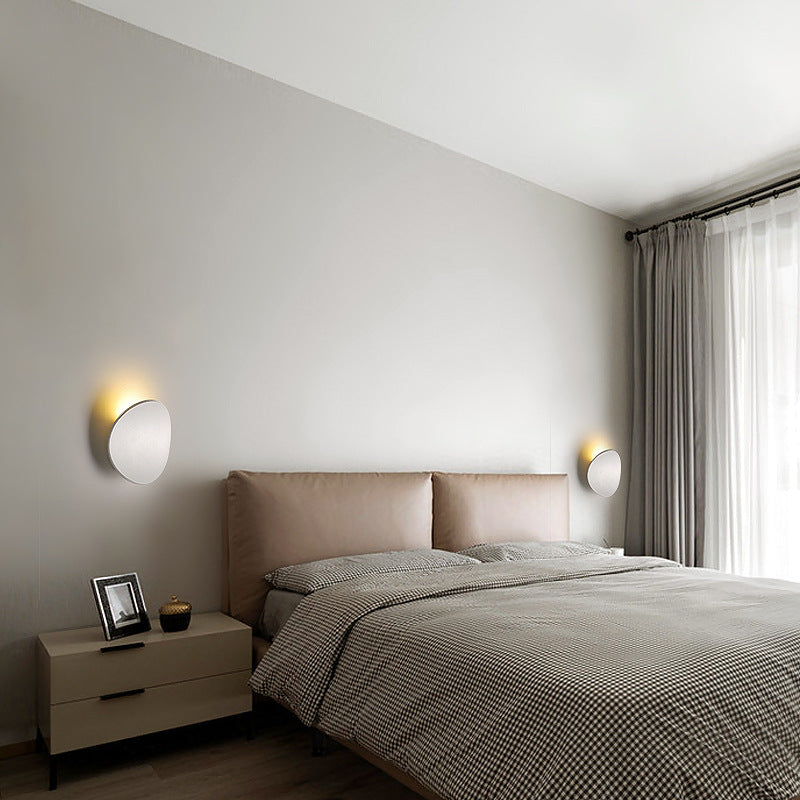 CurveLuxe Minimalistische LED Wandleuchte | Aluminium Rund | Warmweiß & Kaltweiß | Moderne Wandbeleuchtung