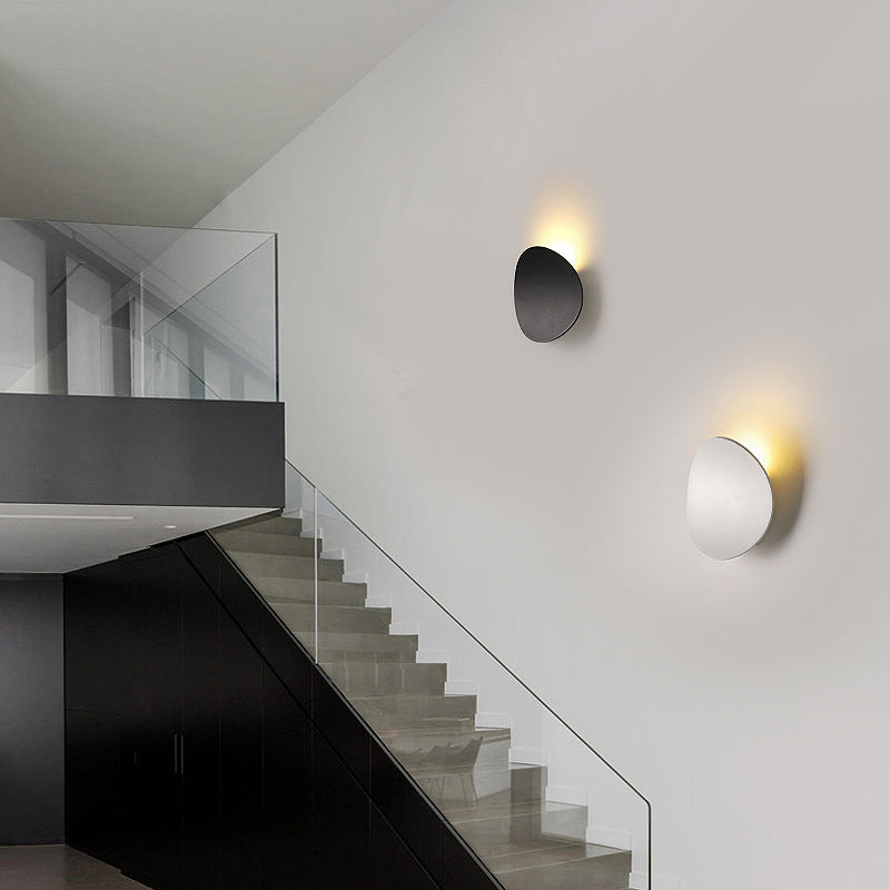 CurveLuxe Minimalistische LED Wandleuchte | Aluminium Rund | Warmweiß & Kaltweiß | Moderne Wandbeleuchtung