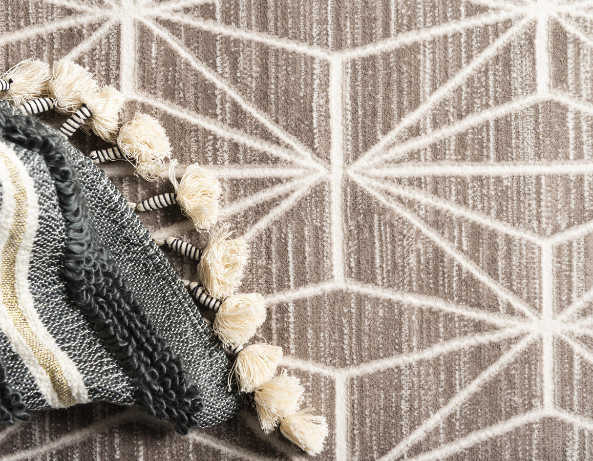 AaroLoom Moderner Geometrischer Teppich | Große Teppiche | Weich & Pflegeleicht | Stilvolle Dekoration für Zuhause