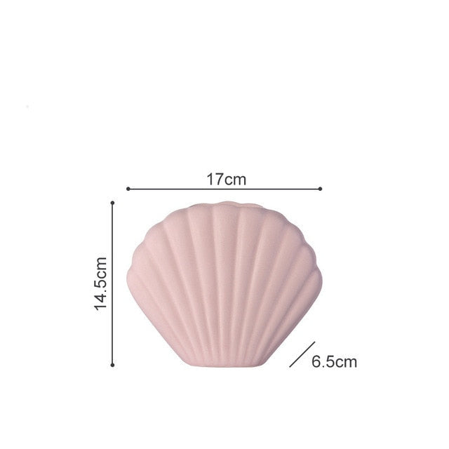 Shellora Schalenbasis Blumenvase | Stilvolle Dekoration | Elegantes Wohnaccessoire