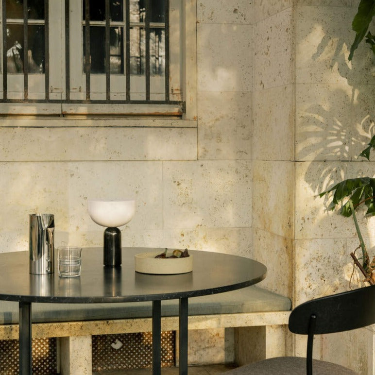 Marbona Elegante Marmor Tischlampe | Minimalistisches Design | LED-Stimmungslicht | Luxuriöse Dekoration für Zuhause und Büro