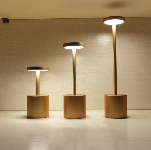 LumaLite Wiederaufladbare LED-Tischlampe | Kabellos | Dimmbar | Modernes Design für Restaurants und Zuhause