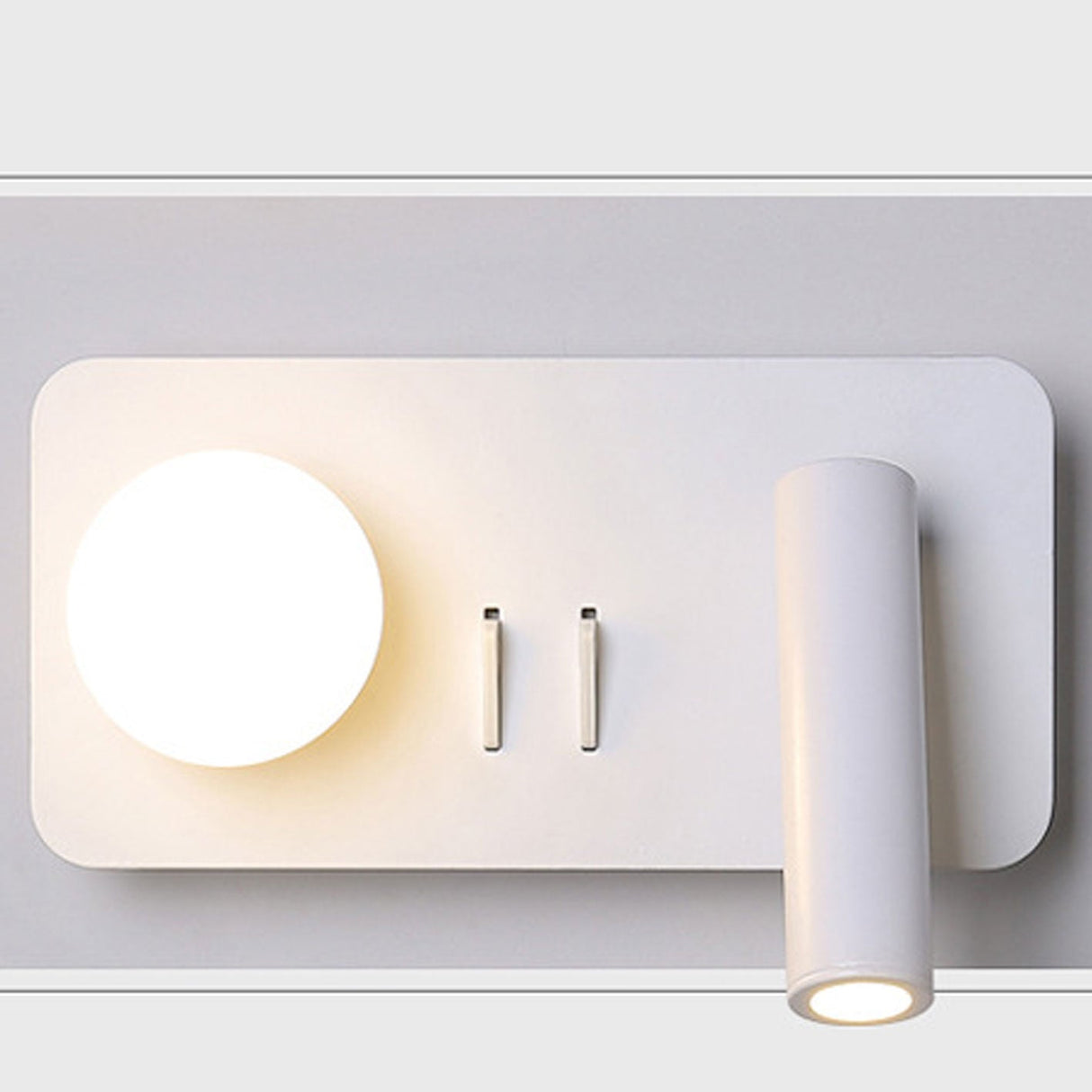 LumoForm Nordic LED Wandleuchte | Rund & Eckig | Minimalistisches Design | Leselampe mit Acryl & Eisen