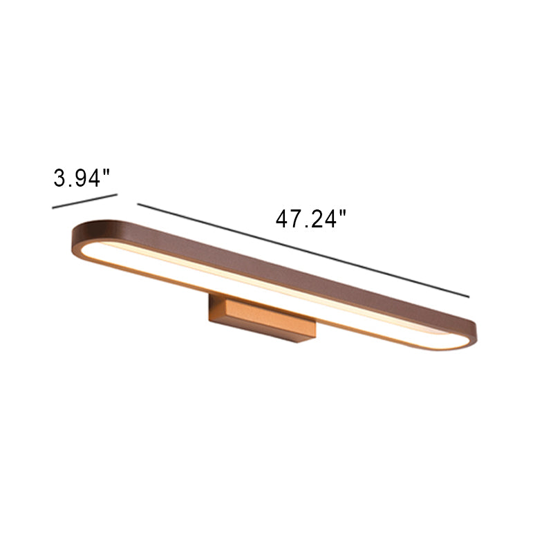 MirrorGlow Europäische LED Spiegelleuchte | Minimalistisches Design | Aluminium | Warm- & Weißlicht | Verschiedene Größen