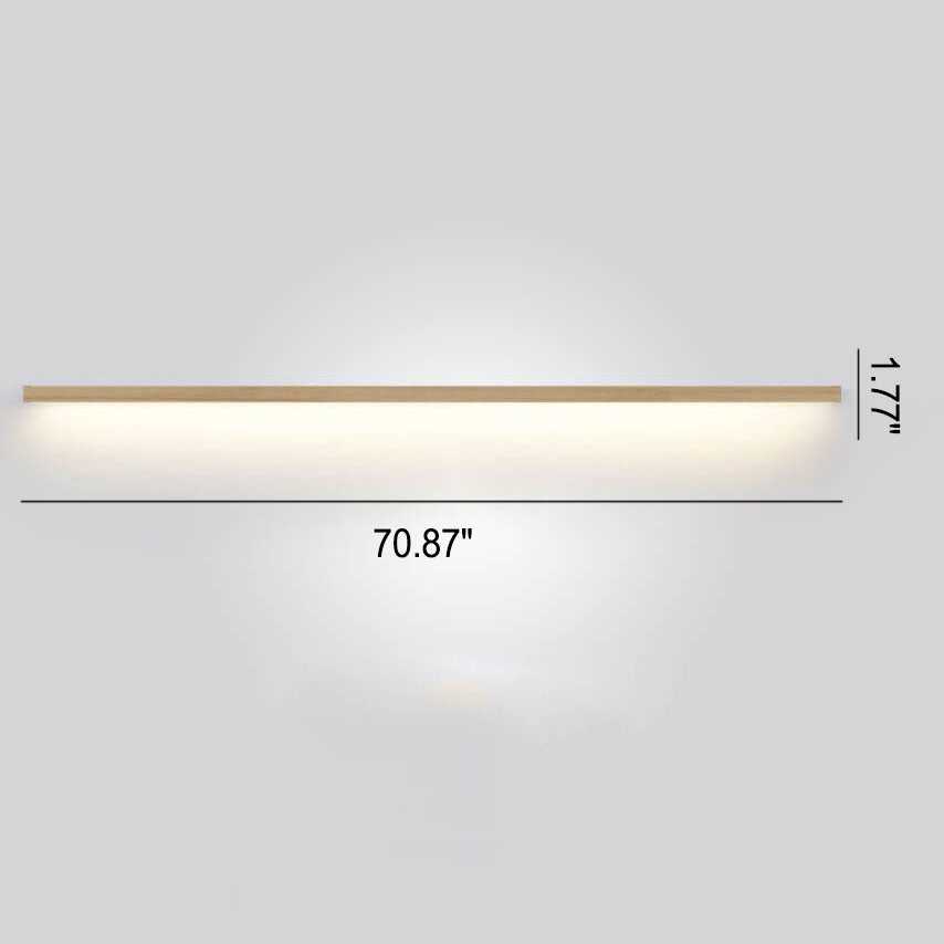 ZenBeam Japanische LED Wandleuchte | Massivholz Design | Moderne Akzentbeleuchtung