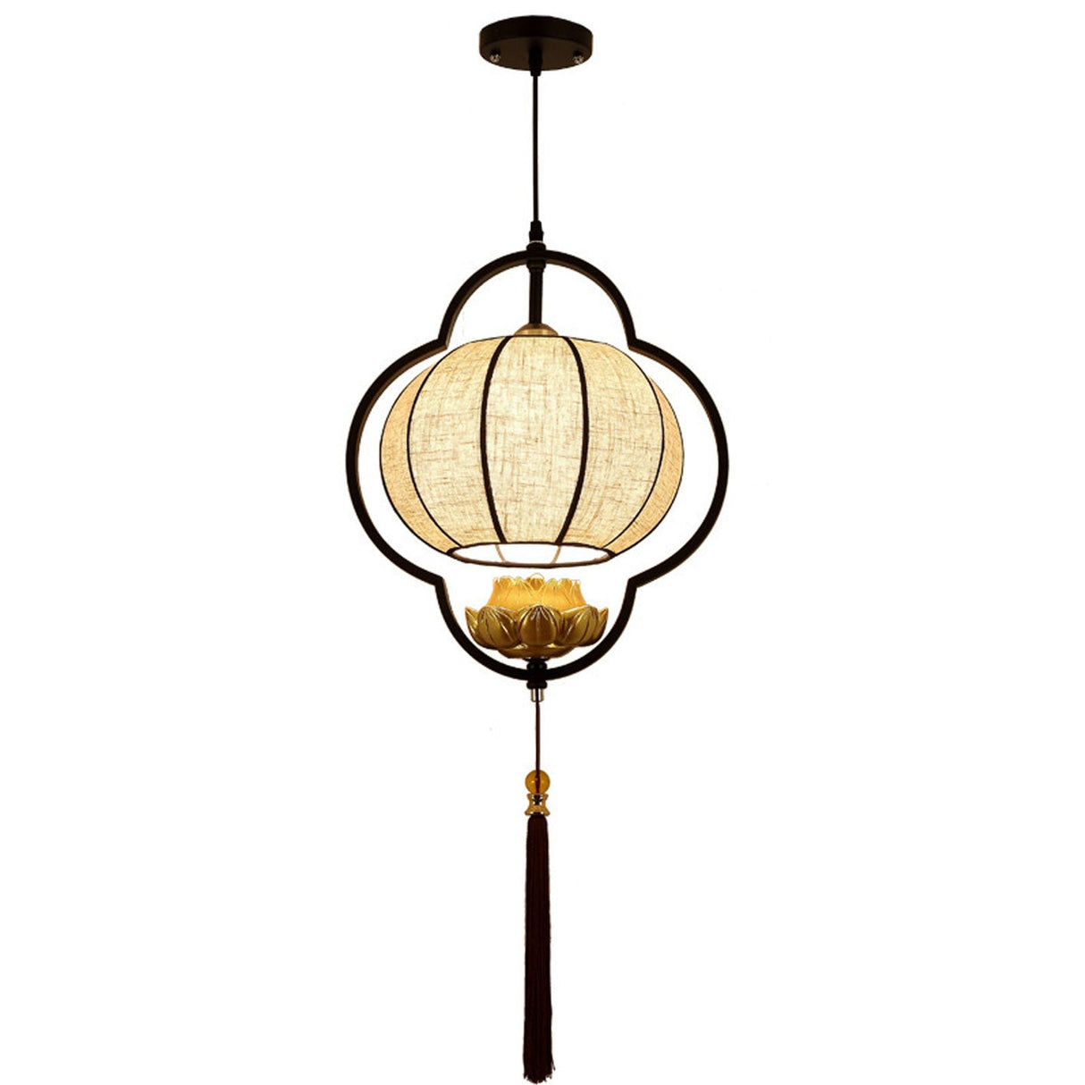 Zeniron Glow Pendelleuchte | Chinesisches Retrodesign | Luxus in Schmiedeeisen | Einzigartige Beleuchtung