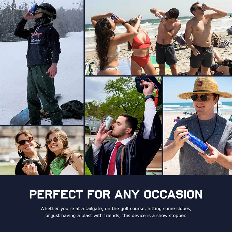 KeyBrew Innovativer Party-Schlüsselanhänger | Bierdosenöffner & Flaschenöffner | Kompakt & Praktisch