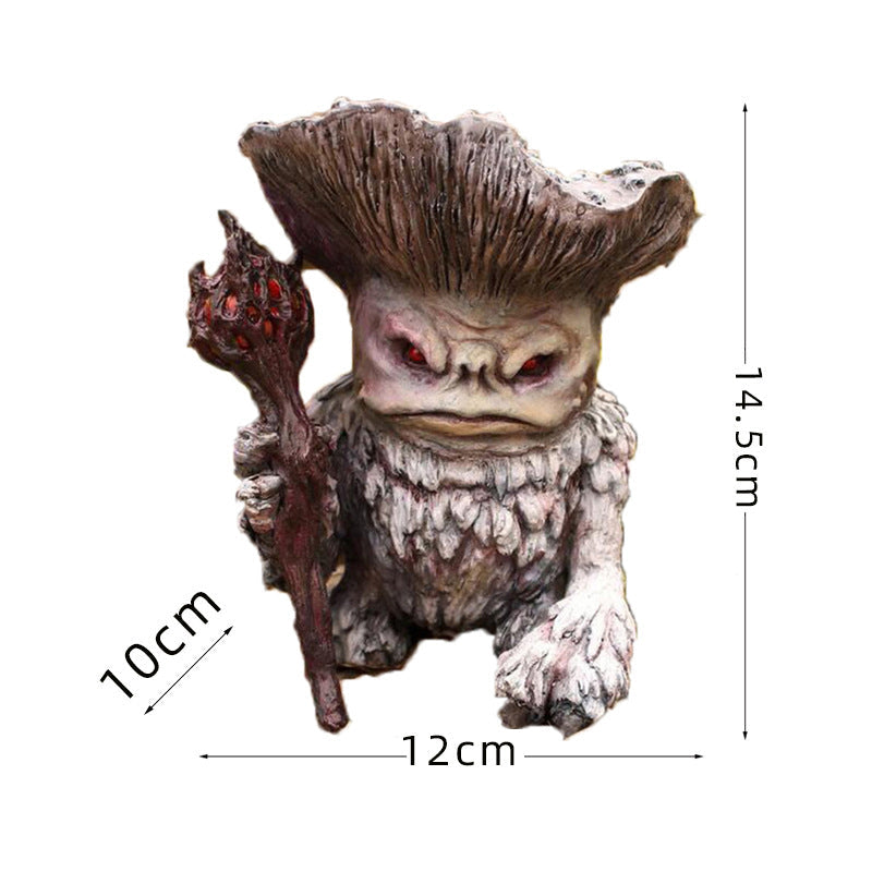 MystiMushroom Zauberer-Pilz-Ornamente | Dekoration aus Harz | Garten & Wohnbereich | Magische Akzente