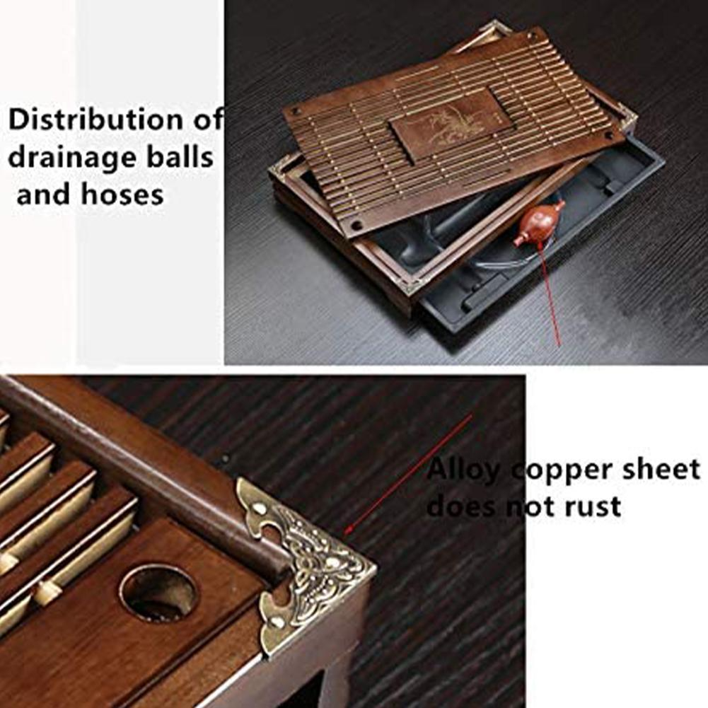 TeaFlow Kung-Fu Teebretttisch | Teetablett mit Wasserspeicher | Traditionelles Design für Teezeremonien & Dekoration