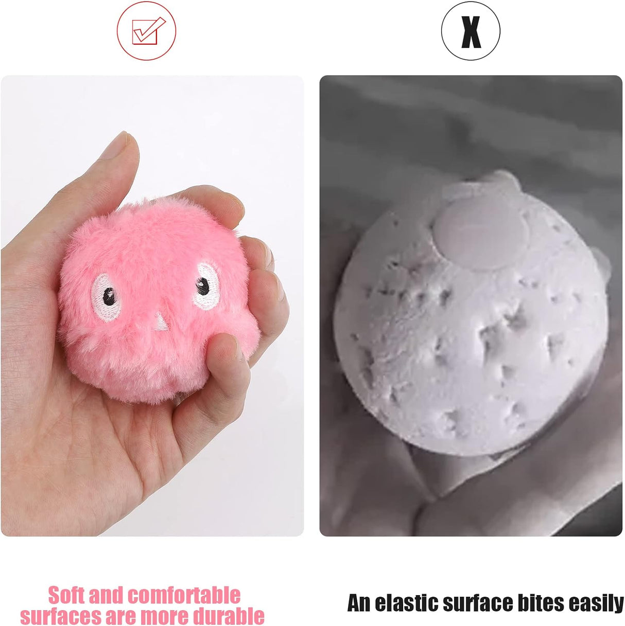 KittySphere Intelligenter Interaktiver Plüschball für Katzen | Fördert Bewegung & Spielspaß | Flauschiges Katzenspielzeug