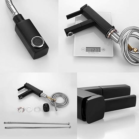 HydroFlex Ausziehbarer Einhand-Wasserhahn | Modernes Design | Flexibel & Praktisch