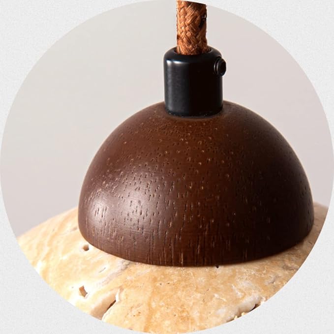 Marbello Naturmarmor Pendelleuchte | Elegante Hängeleuchte | Beleuchtung für modernes Wohnen