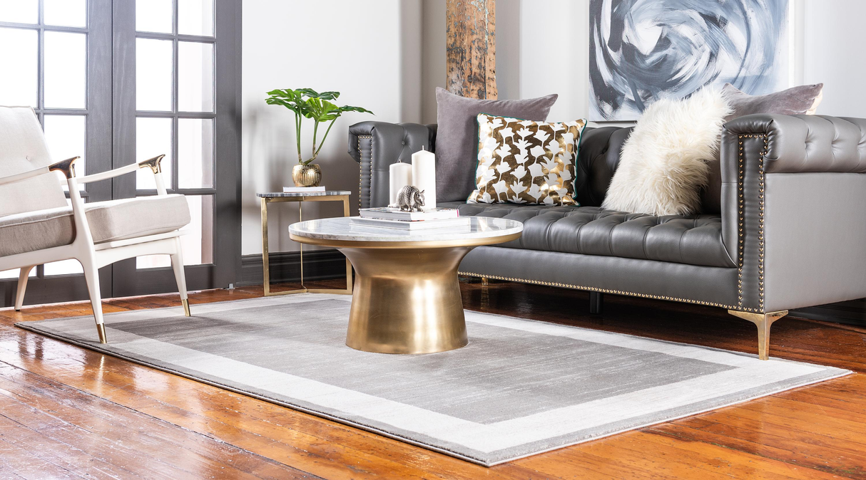 BorderLux - Moderner Teppich mit Randmuster | Zeitloses Design | Weich & Strapazierfähig