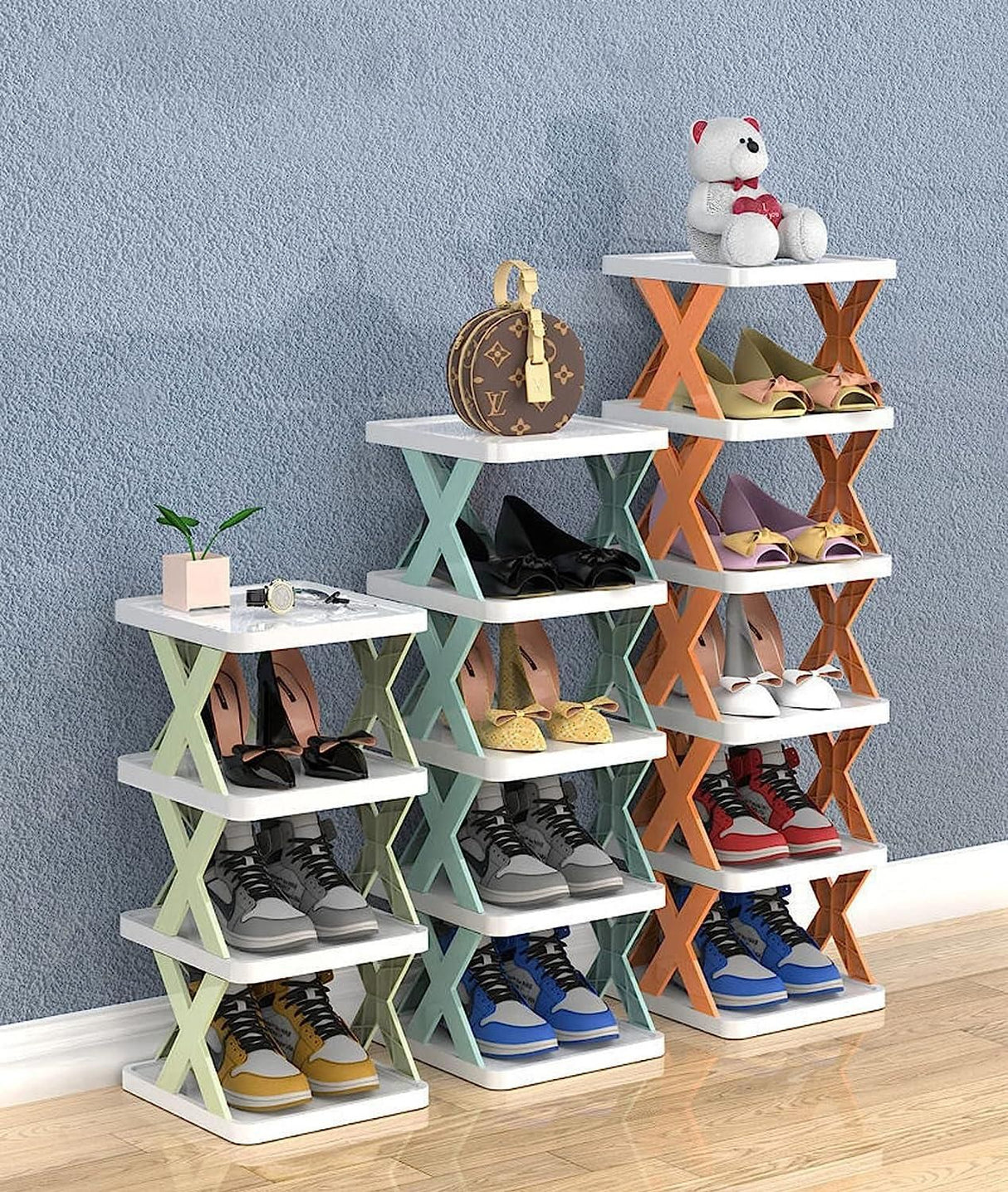 ShoeStack 6-stufiger Schuh-Organizer | Platzsparendes Regal | Schuhregal für Zuhause & Flur