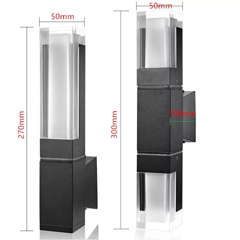 LumiGuard Bewegungsmelder-Wandleuchte | LED Außenleuchte | Energiesparend | Wetterfest | Ideal für Garten und Terrasse
