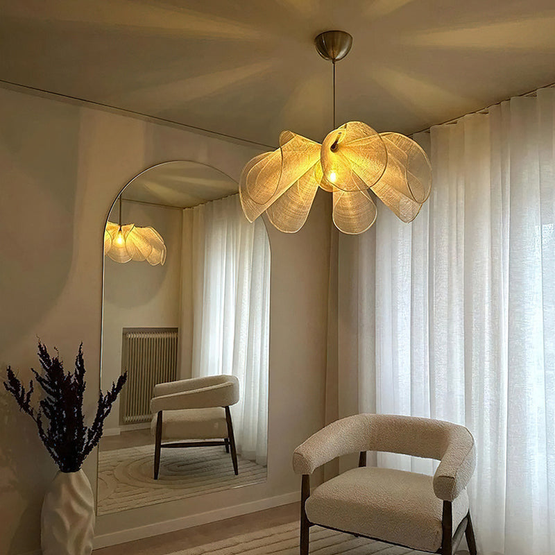 ZenLuma Japandi Blumenlampe | LED Dekolicht | Minimalistisches Design | Ambiente für Zuhause