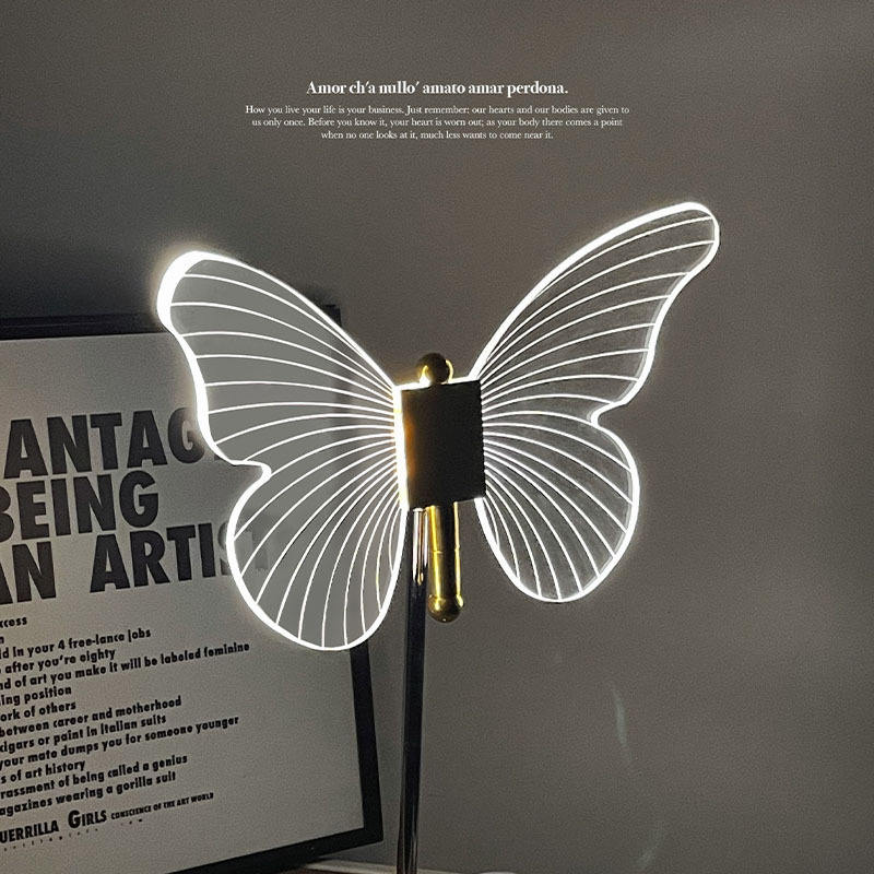 GlowFly Schmetterling Kristall Tischlampe | Elegantes Design | LED-Stimmungslicht