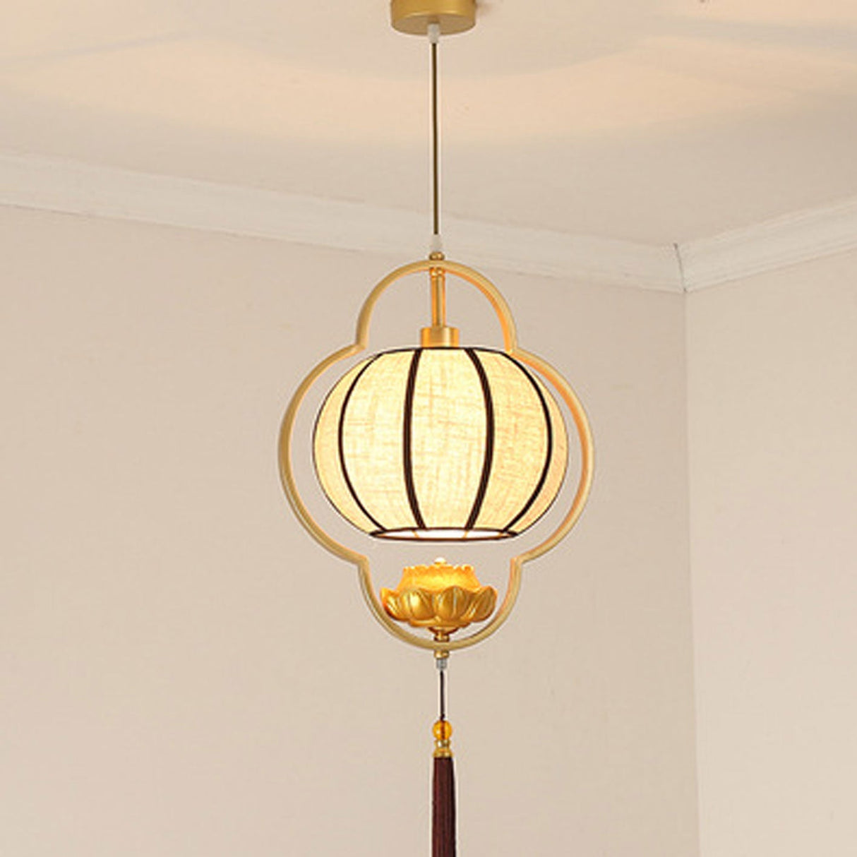 Zeniron Glow Pendelleuchte | Chinesisches Retrodesign | Luxus in Schmiedeeisen | Einzigartige Beleuchtung