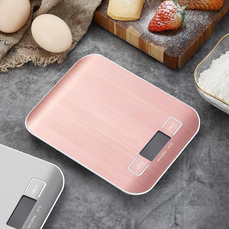 WeighMate Digitale Küchenwaage mit LED Display | Tragbar | Präzise Messungen | Für Backen, Kochen und Diäten