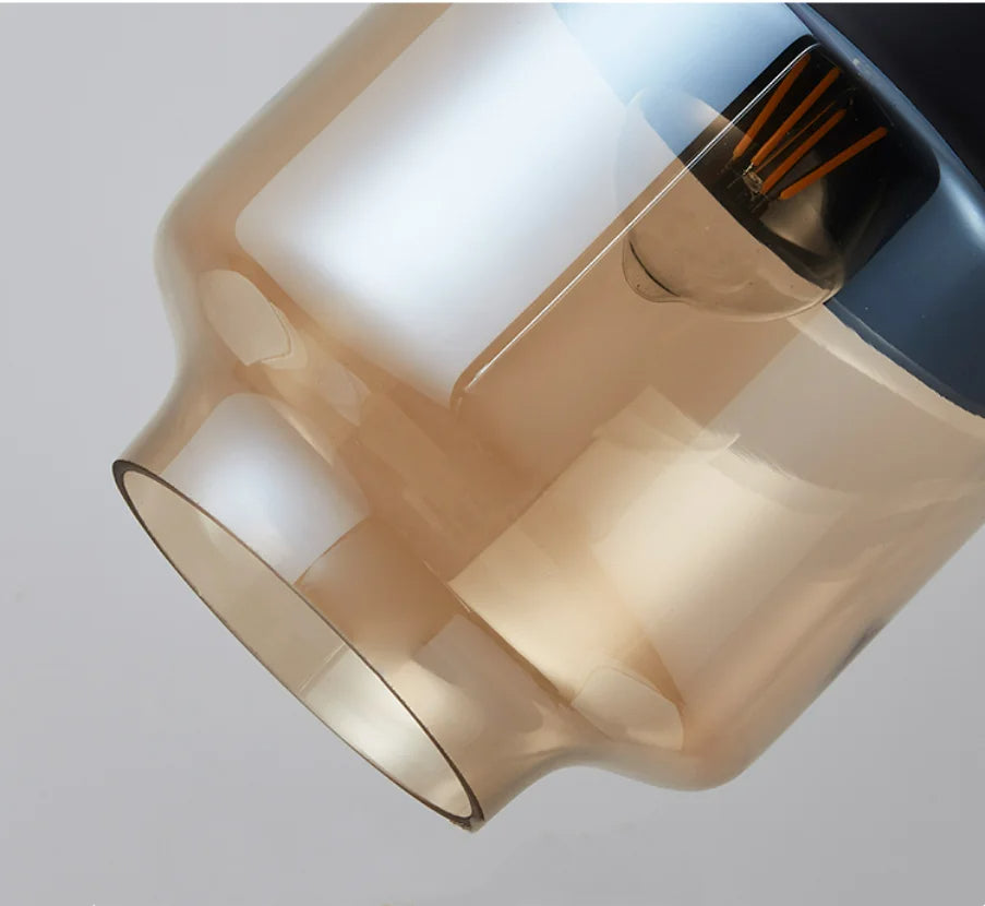 EternaGlow Pendelleuchte aus Glas und Holz | Elegantes Design für Ihr Zuhause