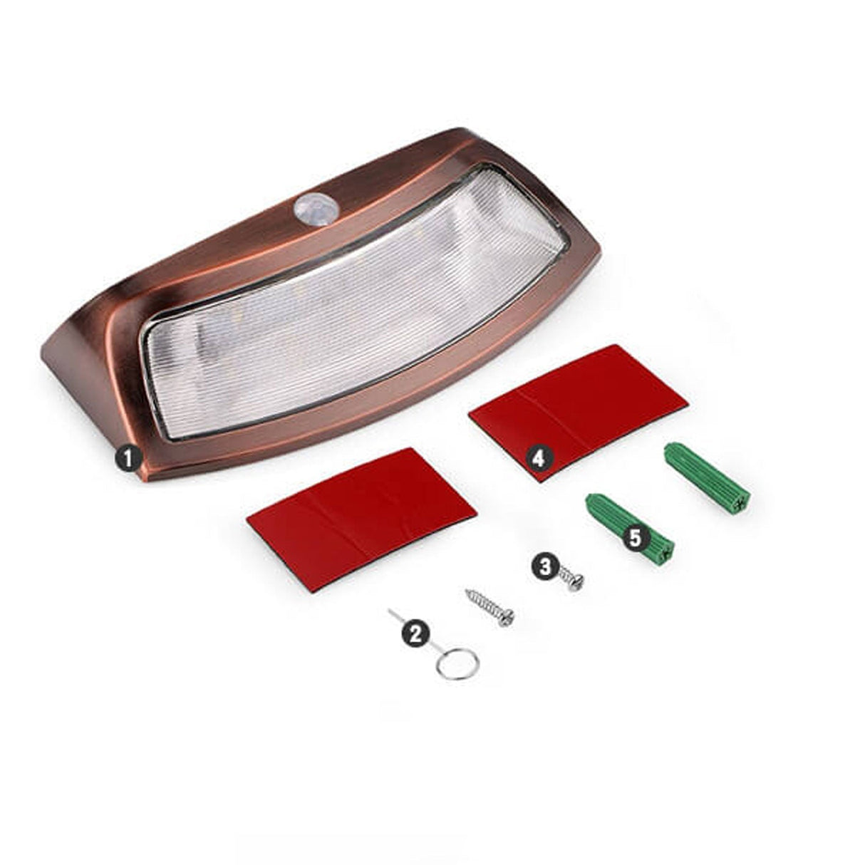 LumiTrape Solar Wandleuchte | Trapezförmiges Design | Solarbetrieben | LED Außenbeleuchtung