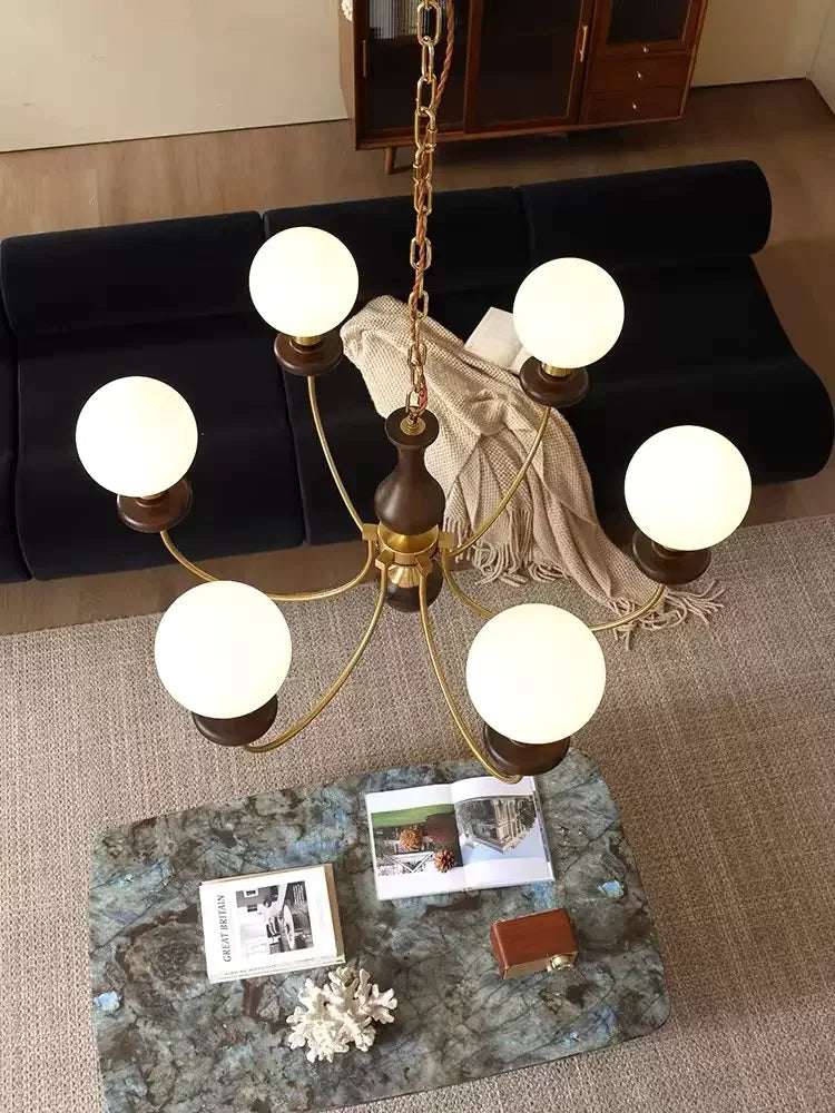 LumiCrown Vintage Kronleuchter | Klassisches Design | Kristallbeleuchtung | Stilvolle Innenbeleuchtung