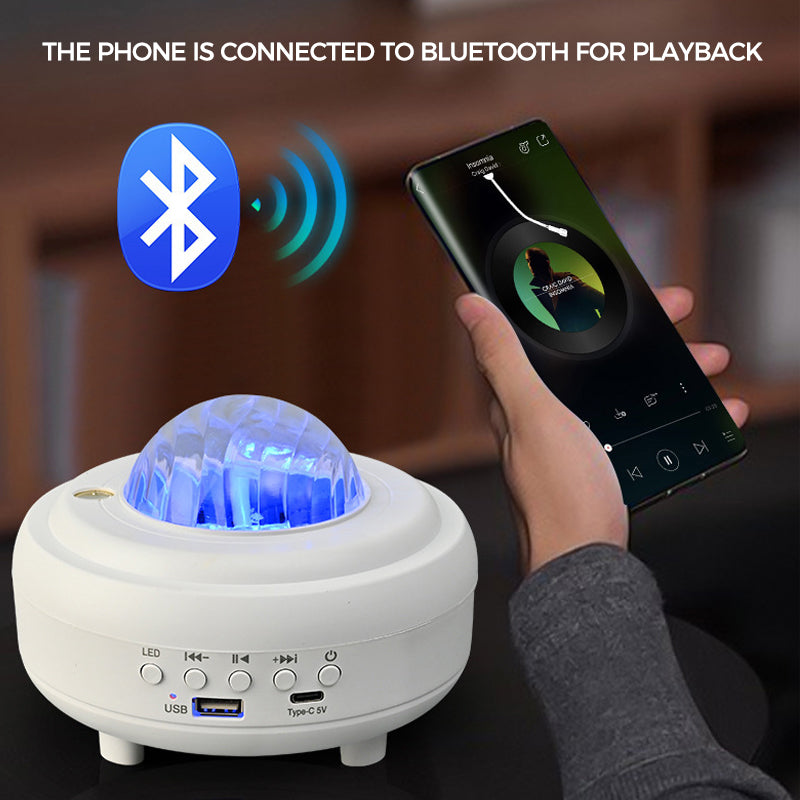 StarSync Bluetooth Audio Sternenlicht Projektor | LED Galaxy Lampe | Atmosphärisches Dekor