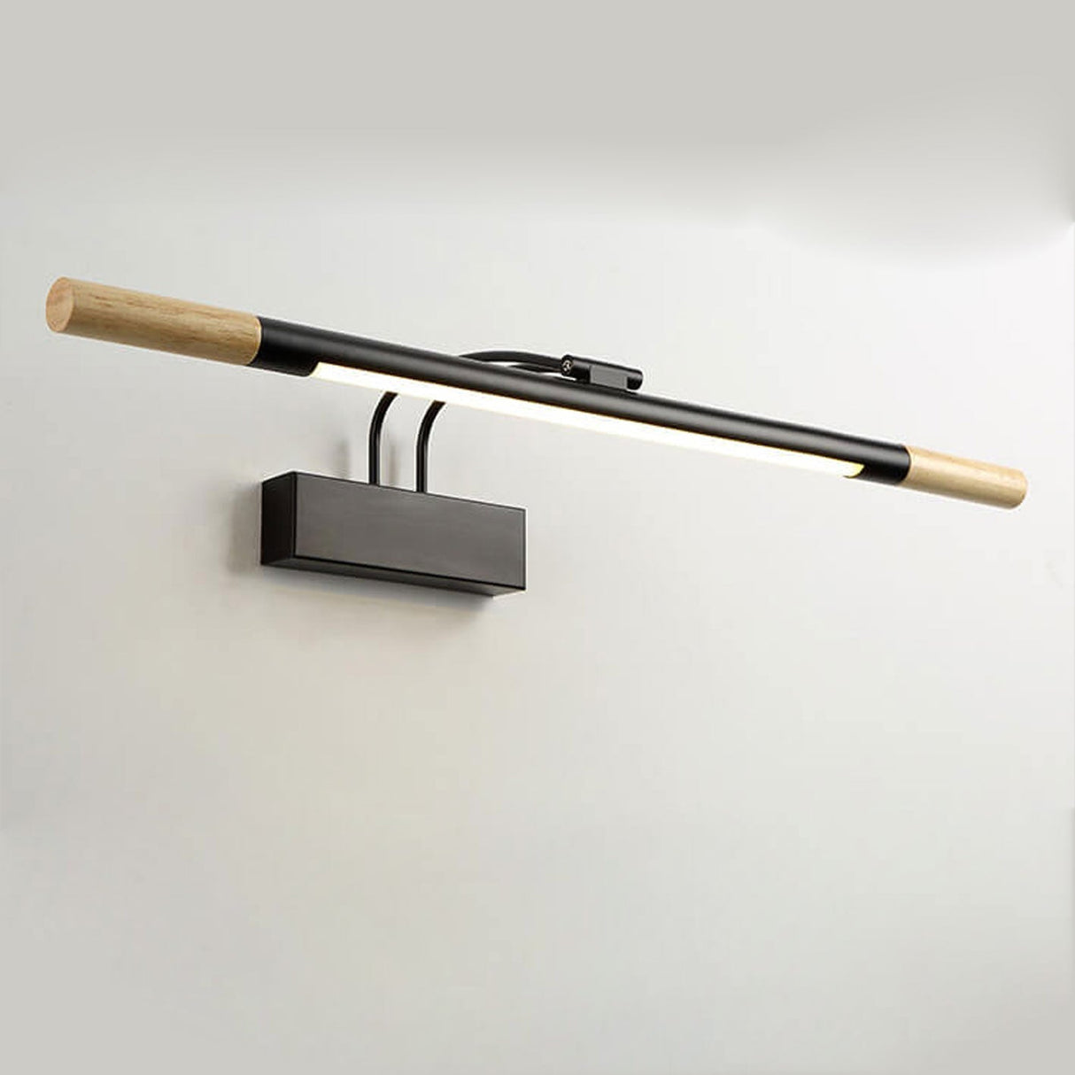 Arkluma Nordic LED Wandleuchte | Massivholz | Geschwungener Arm | Warmes oder Weißes Licht