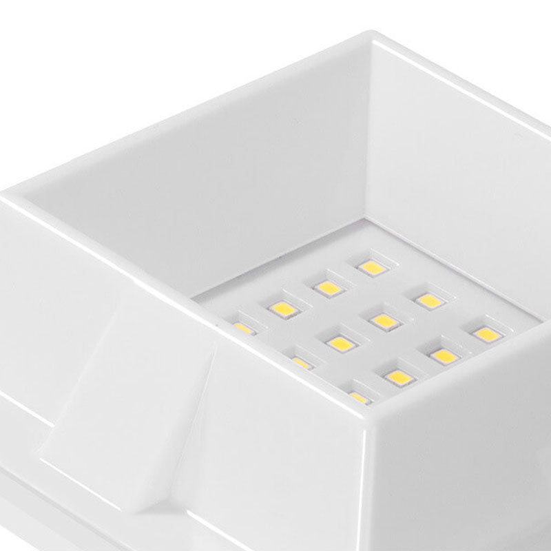 LumiUFO Solar LED Wandleuchte | Solarbetrieben | Zaun- und Außenbeleuchtung | Warm- & Weißlicht