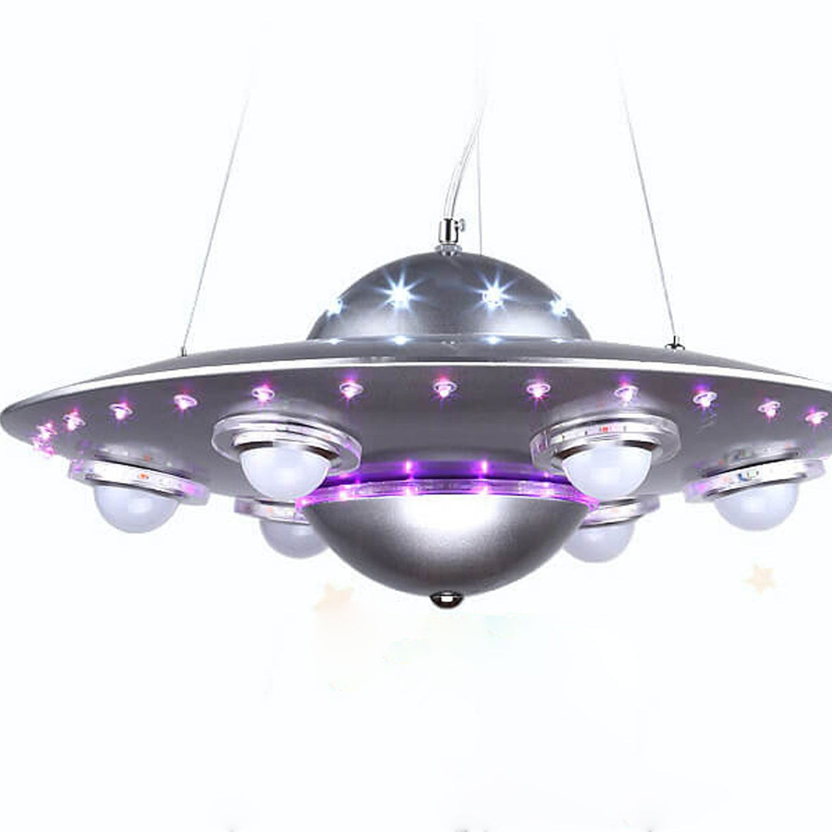StarCruze Kids LED Kronleuchter | UFO-Design | Fliegende Untertasse | Kreative Beleuchtung für Kinderzimmer