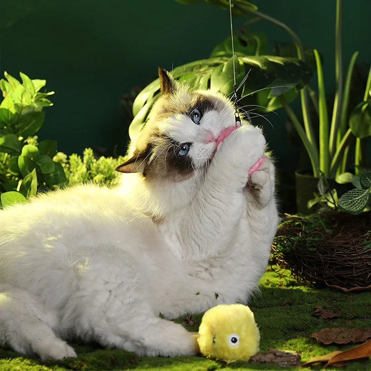 KittySphere Intelligenter Interaktiver Plüschball für Katzen | Fördert Bewegung & Spielspaß | Flauschiges Katzenspielzeug