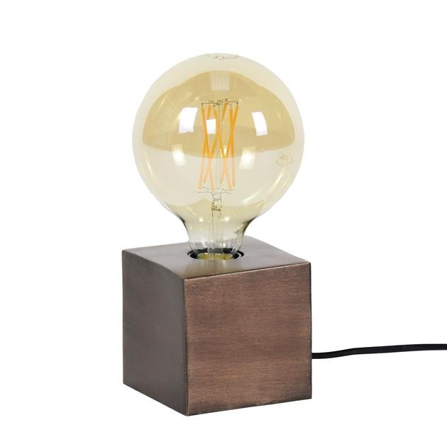RustikBloc Industrielle Tischlampe | Retro Design | Perfekte Beleuchtung für Schreibtisch & Wohnzimmer | In Bronze, Schwarz & Kupfer erhältlich