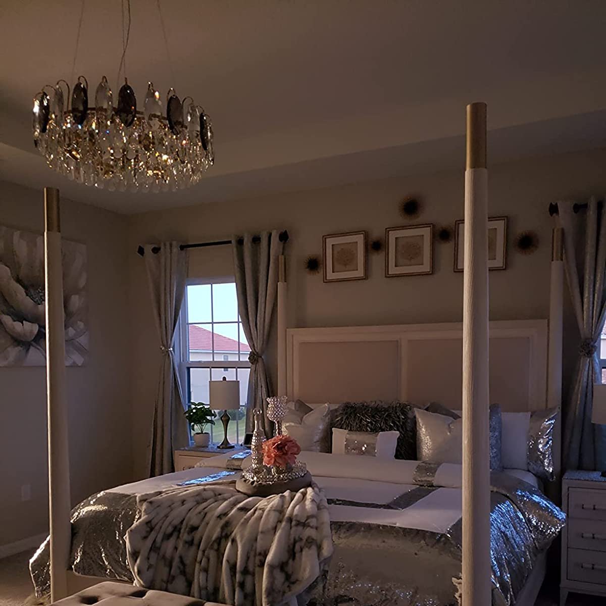 LuxeVibe Elegante K9-Kristall-Kronleuchter | Hochwertige Verarbeitung | Zeitlose Beleuchtung | Premium-Luxus für Zuhause