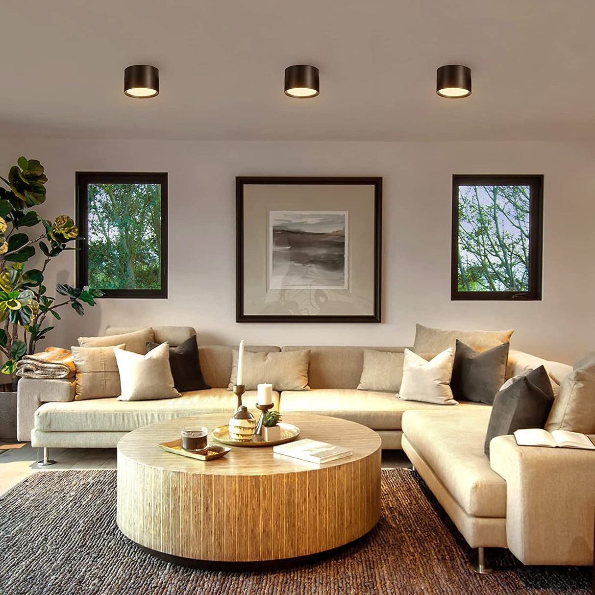 Glow360 LED Wandleuchte | 1+1 Gratis | 360° Ausleuchtung | Modernes Design | Dimmbar