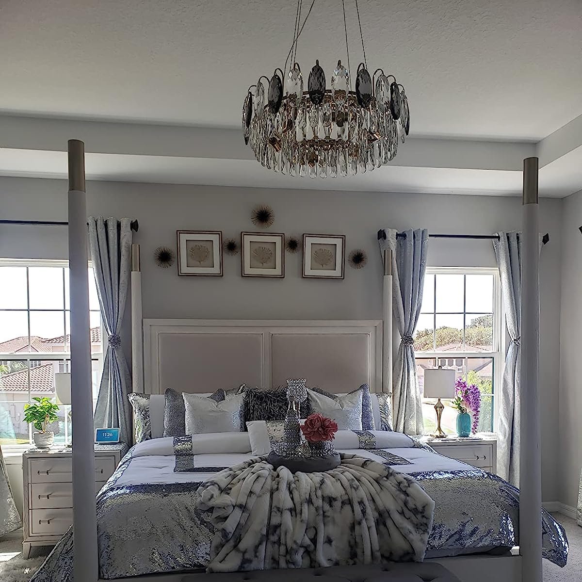 LuxeVibe Elegante K9-Kristall-Kronleuchter | Hochwertige Verarbeitung | Zeitlose Beleuchtung | Premium-Luxus für Zuhause