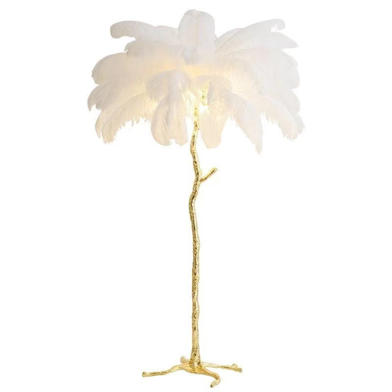 FeatherLuxe Elegante Federlampe | Modernes Design | Deko für Zuhause | Verschiedene Größen
