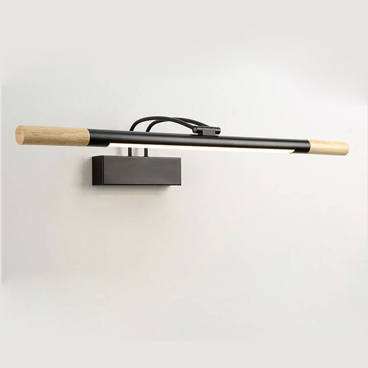 Arkluma Nordic LED Wandleuchte | Massivholz | Geschwungener Arm | Warmes oder Weißes Licht