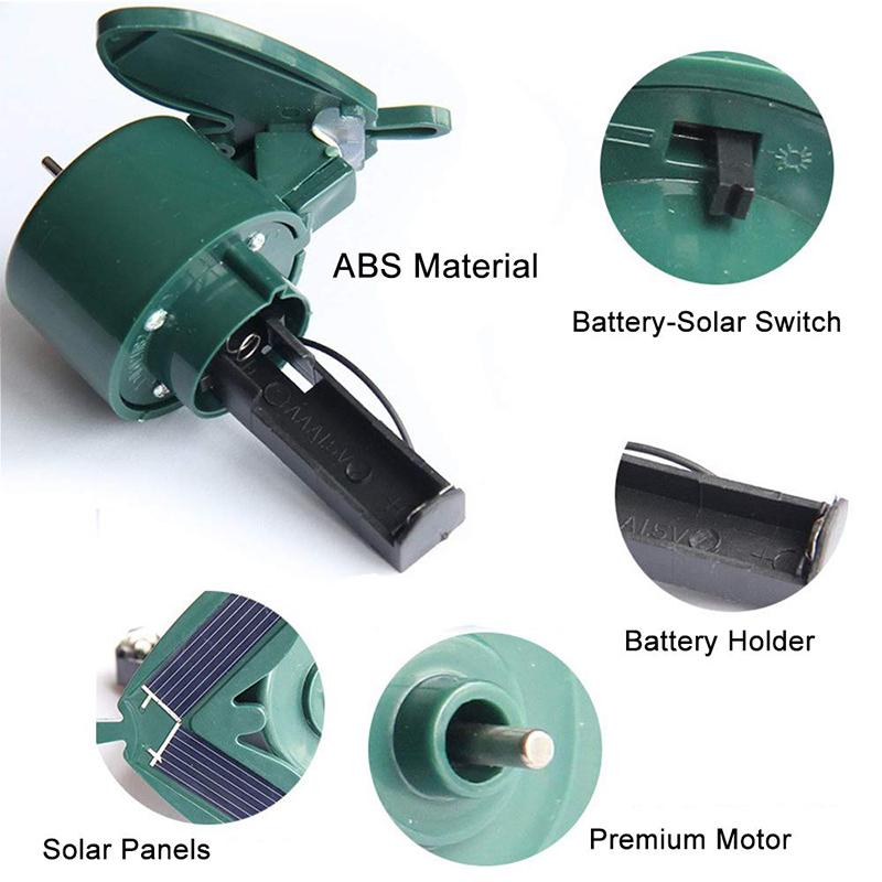 FlutterDance Solar Garten Deko | Solar-Kolibri & Solar-Schmetterling | Tanzende Solardekoration für den Garten