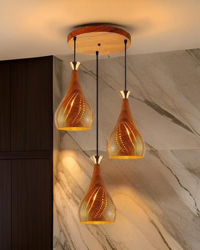 LumaSwirl Trio Pendelleuchte | Modernes Design | LED Hängelampe | Stimmungsvolle Beleuchtung