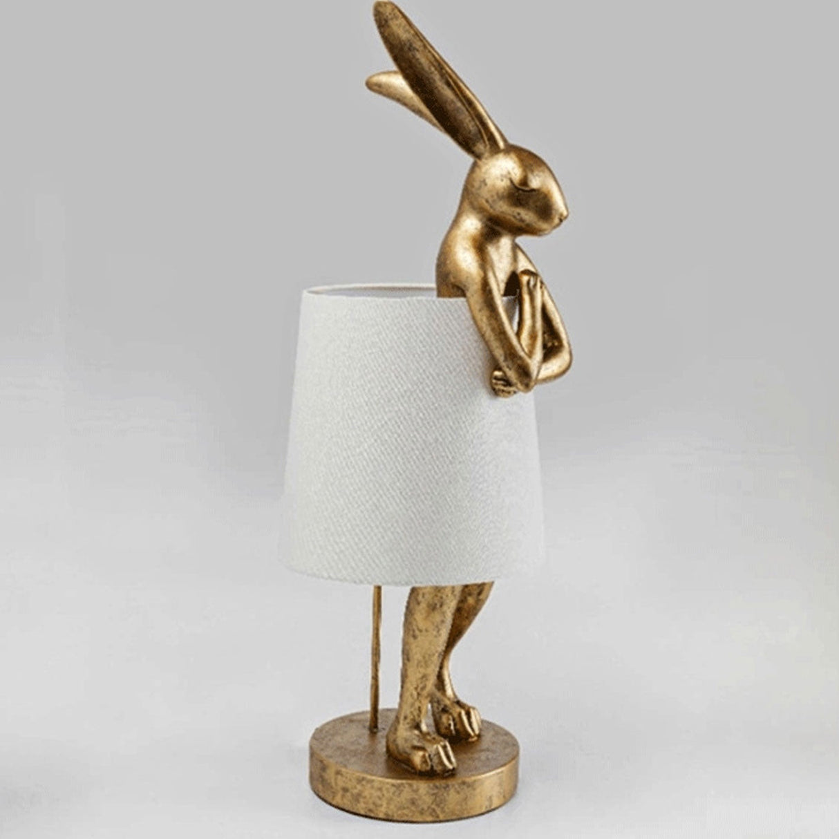 LunaBeam Nordic Rabbit LED Tischlampe | Kabellos | Stimmungslicht | Resin Design | Dekoration für Zuhause