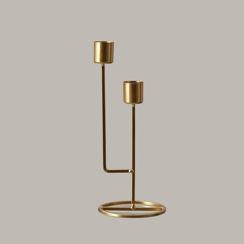 CandleLuxe Metall Kerzenhalter & Kandelaber | Modernes Design | In Gold & Schwarz erhältlich