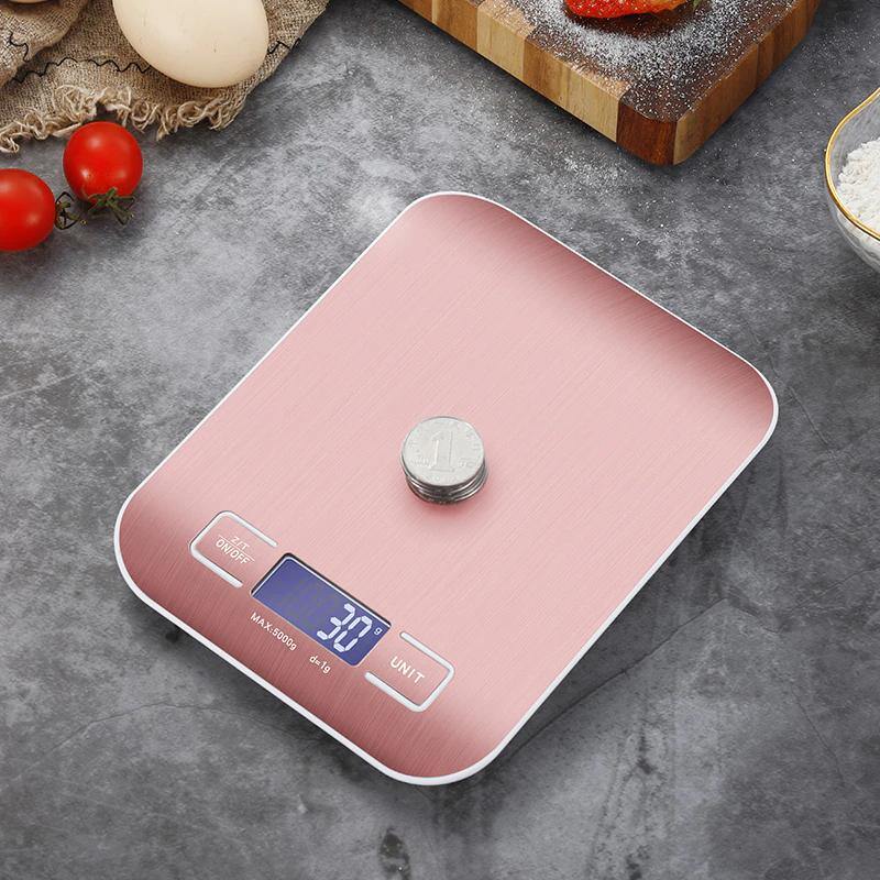 WeighMate Digitale Küchenwaage mit LED Display | Tragbar | Präzise Messungen | Für Backen, Kochen und Diäten