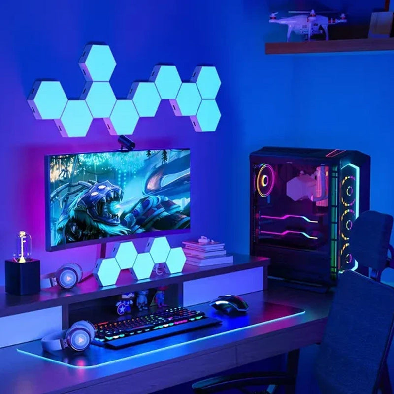 QuantumLight DIY Modul-Nachtlampe | Individuelles LED-Lichtdesign | Energiesparende Stimmungsleuchte