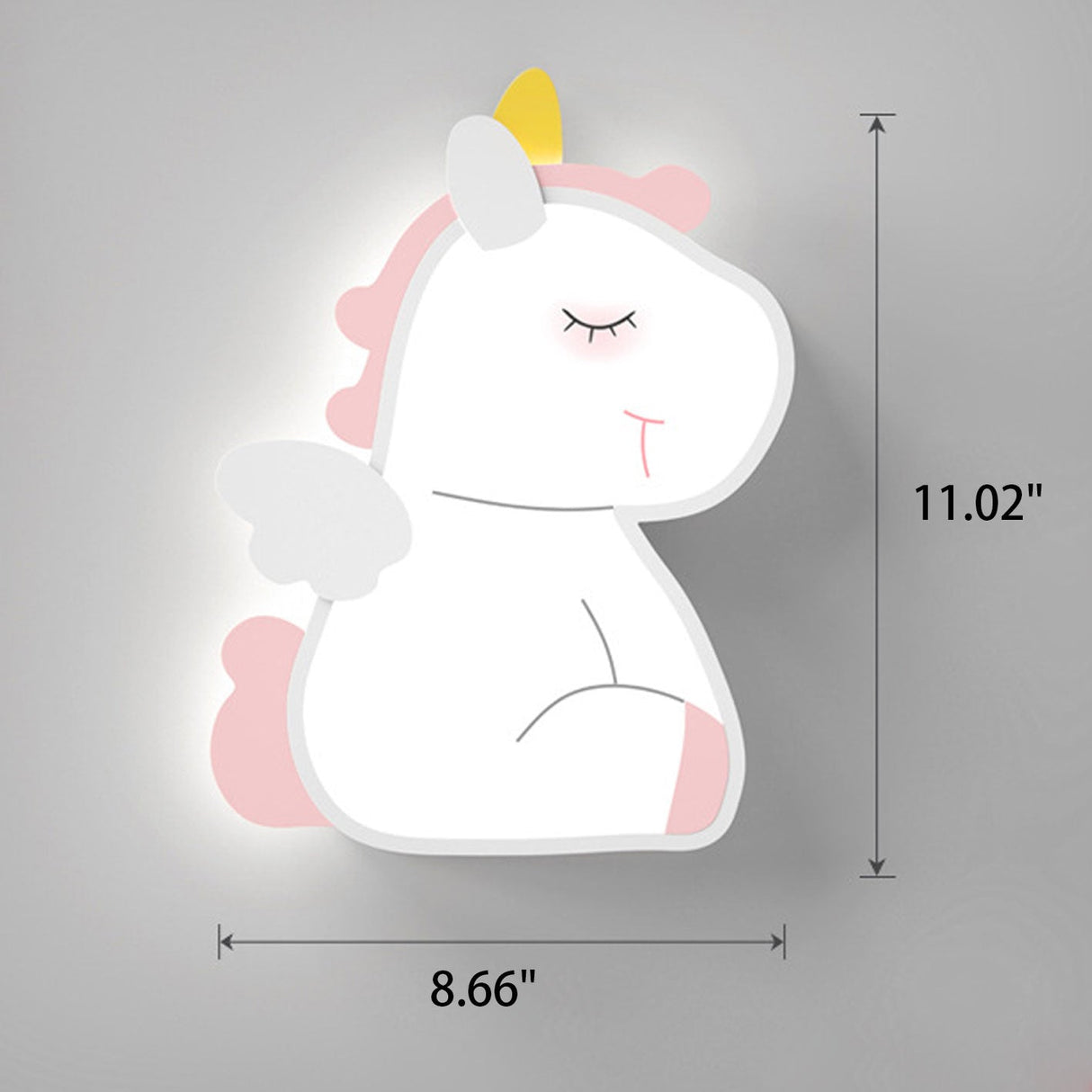 GlowBunny LED Kinder Wandleuchte | Kreatives Design | Einhorn & Hase | Dimmbar & Modern